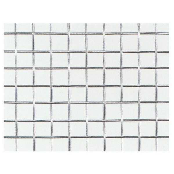 縦線と横線が一定の間隔を保ち、1本ずつ相互に交わっている織り方です【亜鉛メッキ】【平織り金網】