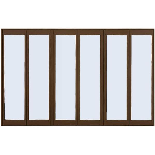 YKK AP YKKAPワイドオープン[折りたたみ窓]6枚建[内外同色]：[幅2600mm