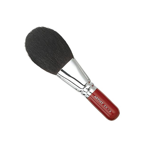メイクブラシ 竹宝堂化粧筆 パウダーブラシ 20−4赤軸 / 熊野筆 : 熊野