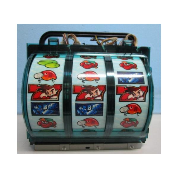 【パチスロ実機の交換用ドラム/リール】メーカー：アルゼ系/メーシー機種名：4号機/爆釣　ドラム/リールです。ドラム前のカバーがワレております。電球・LED・等・消耗品の切れや変色はクレーム(保障)対象外となりますので、ご理解の上で、ご購入く...