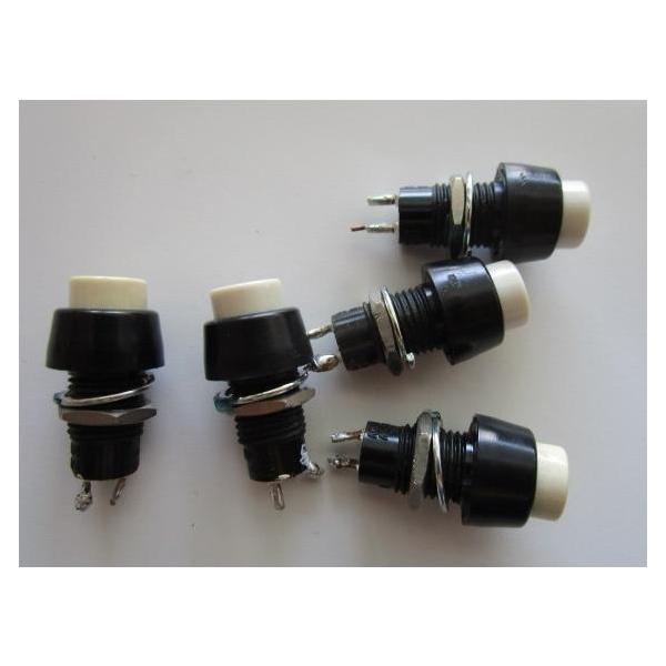 ※※ プッシュボタン　プッシュONタイプ　(ロック無し)×5個セット　中古品【通電チェック済み】7