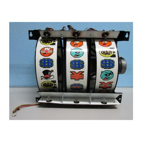 【パチスロ実機の交換用ドラム/リール】メーカー：アークテクニコ機種名：2.2号機/クレイジーバブルス　ドラム/リールです。基盤割れがありましたが補修済み・リールのワレ切れ・等がありました。動作チェック無しのジャンク扱いで、クレームの対象とな...