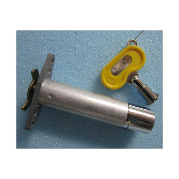 【パチスロ実機のシリンダー】メーカー：アビリット・銀座・タイヨーエレック鍵番号：T-03「ご注意」シリンダーに、テープ跡や機種名等のメモが書いてある事も御座います。取り付けは、ビス２本で簡単に作業が出来ます。対応機種の一例【鬼浜爆走愚連隊・...