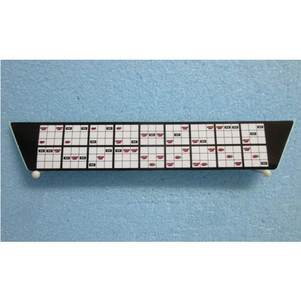 【パチスロ実機用リーチ目シール】です。メーカー：不明機種名：不明昔の台には良く、リーチ目シールが貼ってありました。未使用のリーチ目シールをご紹介販売いたします。画像を載せておりますので参考にして、ご覧になってください。他の機種の物のお問い合...