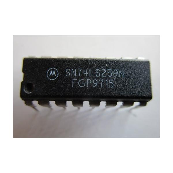 ※※ SN74LS259Nとソケットセット【 新品/未使用】ICマイコン　電子部品レトロパチスロ実機修理部品　トロピカーナ,ファイアーバード・等