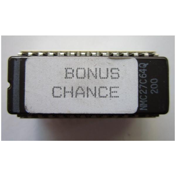 【パチスロ実機用の純正メイン基盤ロム】メーカー：不明機種名：ボーナスチャンス　(ゲームロム )参考画像ジャンク扱いでの販売となります。ご注意ください。ロムの下にソケットが付いている際は、ソケットは別売りとなります。ご注意ください。実機ではな...