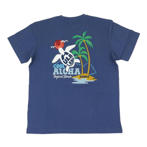 半袖 メンズ Tシャツ フララニ ハワイ Hulalani Hawaii 刺しゅう