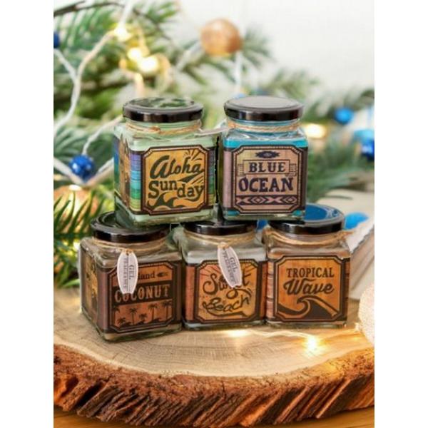 人気のジェル缶に瓶タイプが仲間入りしました!置いておくだけでもおしゃれなインテリアに♪リビング・ベッドルーム・玄関などに置いて、ハワイアンな香りに癒されてください*^^*サイズ :縦 6cm 横 5cm 奥行 5cm 素材 :ジェル　ガラス...