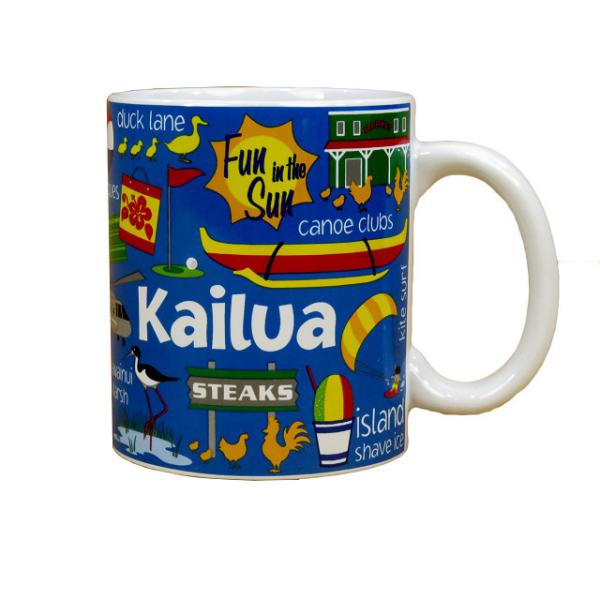ハワイアン雑貨 マグカップ カイルアアイコン カイルア ビーチ コーヒーカップ マリン 食器 ハワイお土産 Bl Mc Kli ハワイアン雑貨 Holoholo 通販 Yahoo ショッピング