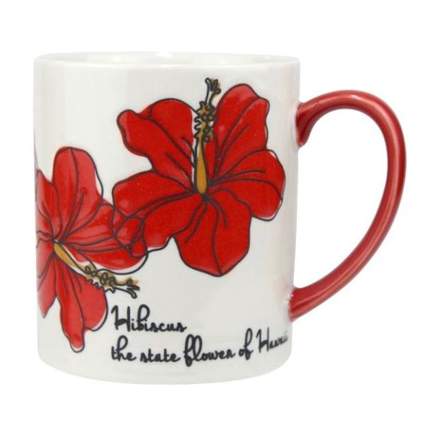 Hibiscus ハワイアン雑貨 ハイビスカス柄 トロピカル マグカップ