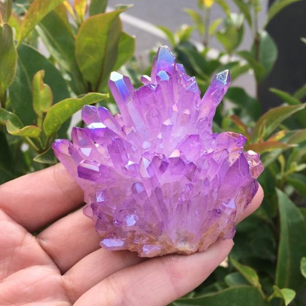 水晶 クラスター 浄化用 インテリア用 パワーストーン 珍しい美しい紫色の炎のオーラ Buyee Servis Zakupok Tretim Licom Buyee Pokupajte Iz Yaponii