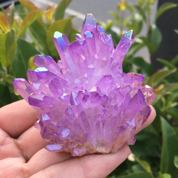 水晶 クラスター 浄化用 インテリア用 パワーストーン 珍しい美しい紫色の炎のオーラ Buyee Servis Zakupok Tretim Licom Buyee Pokupajte Iz Yaponii