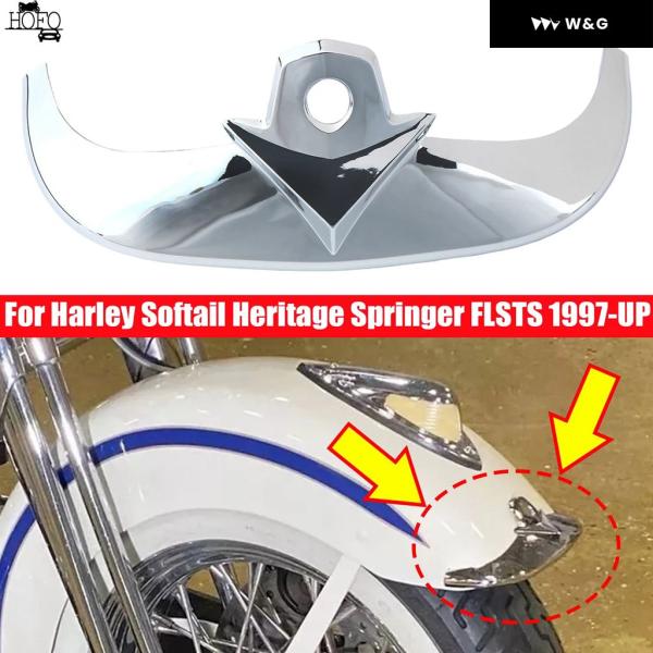 クロームフロントフェンダーチップ トリム ハーレー ソフテイル