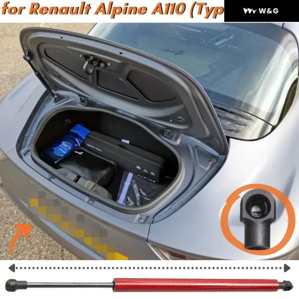 【並行輸入品】リアラゲッジストラット ルノー アルピーヌ A110 タイプ AEF クーペ 2017-2024 リフトサポート ガススプリング ショックアブソー