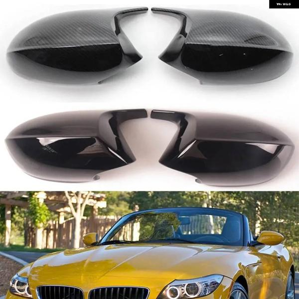 並行輸入品 BMW Z4 E89 2009-2016用 M スタイル グロスカーボンキャップ/ウィングサイドカバー 1ペア