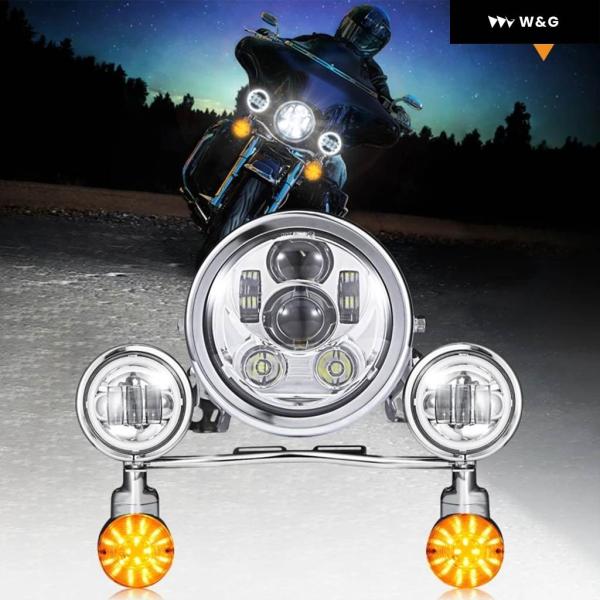並行輸入品5.75インチ LED ヘッドライト ウィンカーライト