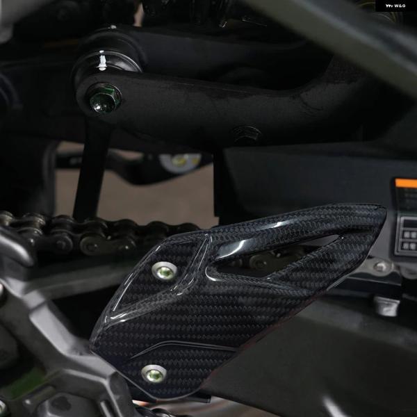 並行輸入品 カーボン オートバイ フットペダルヒール プロテクター