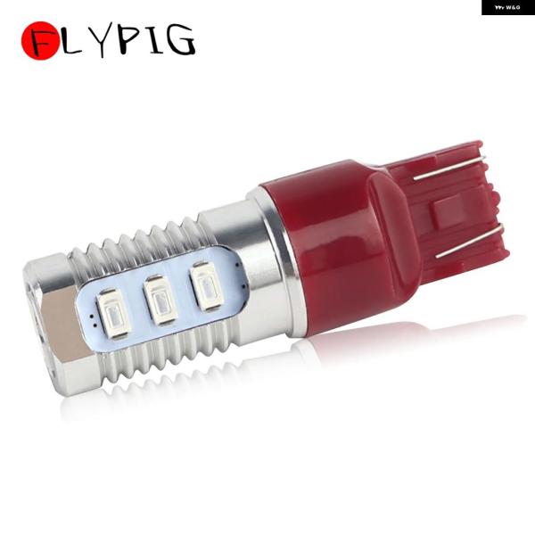 並行輸入品 12V 7443 赤色LED点滅ストロボ バルブ 点滅リアブレーキテールストップライト D10