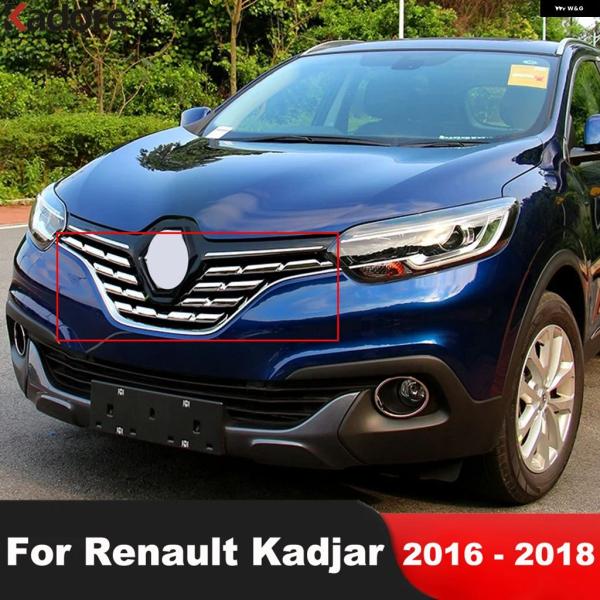 並行輸入品 ルノー カジャー 2016 2017 2018 車用フロントセンター グリル カバー トリム レーシング グリル インテーク  ストリップ  パーツ