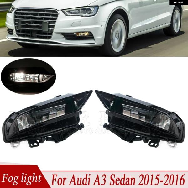 並行輸入品 アウディ A3 セダン 2015-2016 フロント バンパー フォグランプ フォグライト アセンブリ ハロゲン バルブ フォグランプ フォグライト