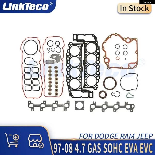 並行輸入品 エンジン パーツ フルガスケットシールセット 97-08 4.7L V8 GAS SOHC EVA EVC ダッジ ダコタ デュランゴ ラム 150