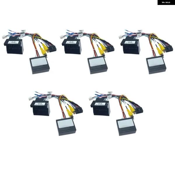 並行輸入品 5Xカー16ピン オーディオ 電源コード ラジオ 配線 ハーネス CANBUS ボックス 3008 2008 シトロエン C4 C-QUATRE C