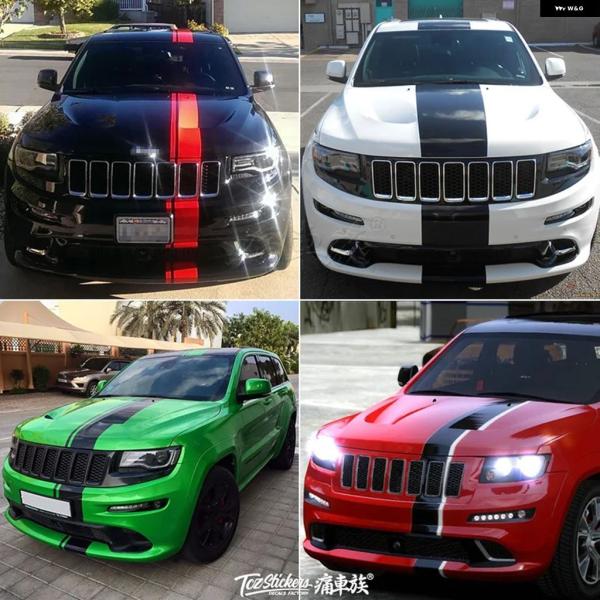並行輸入品 ジープ グランド チェロキー のボディフード 装飾 カー ステッカー スポーティでファッショナブルなスポーツフィルム