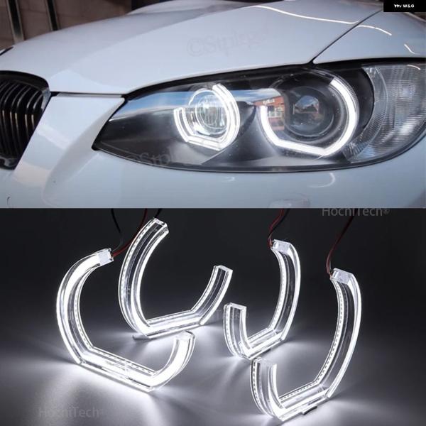 並行輸入品 BMW 3シリーズ E90 E92 E93 M3 2007-2013 クーペ/カブリオレ用 LED エンジェルアイリング DRL アクリル DTM 