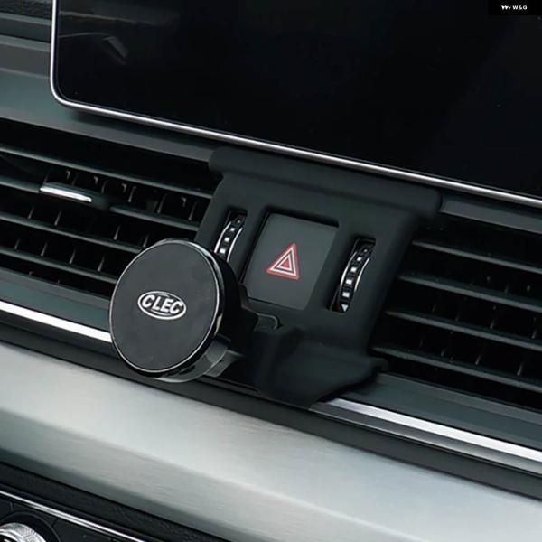 並行輸入品 アウディ Q5 SQ5 2019 - 23 用 車載マグネット式スマホ ホルダー GPS ホルダー スマホクリップ