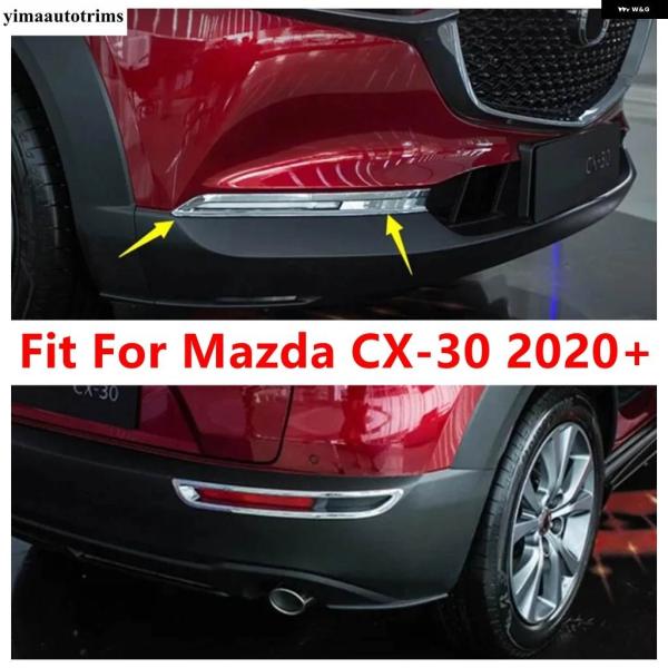 並行輸入品 マツダ CX-30 2020 - 2025 ABS フロント/リア バンパー フォグランプ アイリッド アイブロウ ストリップ スパンコー