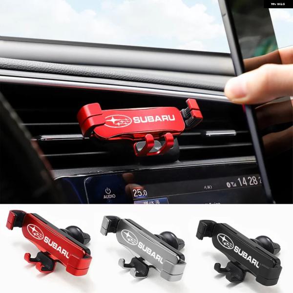 並行輸入品 車載用スマホ ホルダー 車用 ブラケット エアコン スタンド スバル STI エステル インプレッサ レガシィ アウトバック XV BRZ