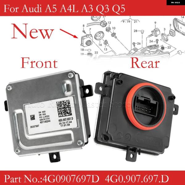 並行輸入品 ヘッドライト コントローラ ー LEDドライバー モジュール DRL コントロール ユニット アウディ A5 A4L A3 Q3 Q5 4G0.90