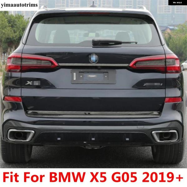 並行輸入品 BMW X5 G05 2019 - 2024リア トランク テールゲート ドアハンドル ストリップカバー トリム