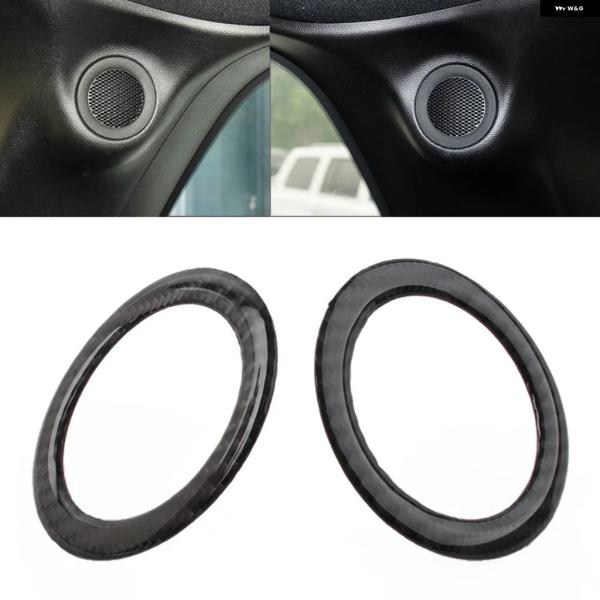 並行輸入品 2個車用リア トランク オーディオ スピーカー リング トリム カバー ジープ グランド チェロキー ダッジ デュランゴ 2011-2021