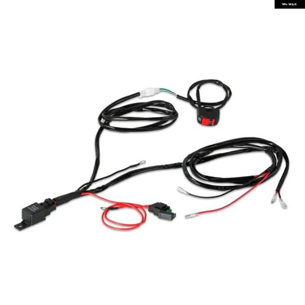 並行輸入品 LEDランプ フォグライト 配線 ハーネス オートバイ ヘッドランプ 再スイッチリレーワイヤー バイク スポットライト ケーブル