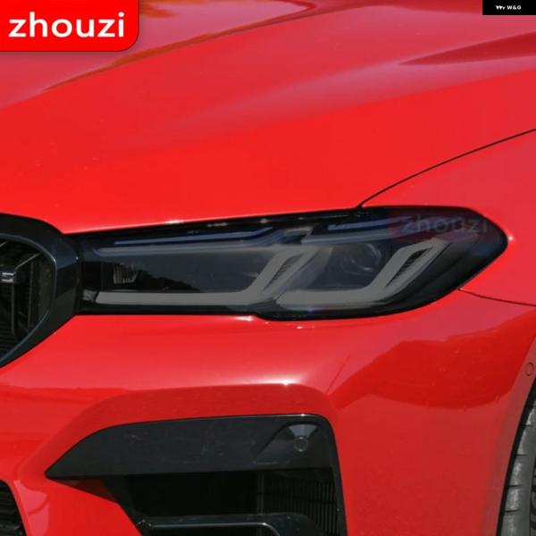 並行輸入品 BMW M5 F90 フェイスリフト 2020年以降 2枚組 車用 ヘッドライト フィルム クリア ステッカー
