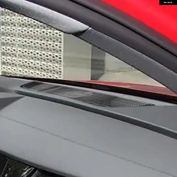 並行輸入品 ダッシュボード オーディオ スピーカー ネット デコレーション カバー トリム アウディ A3 8Y 2021 2022 ステンレス インテリア