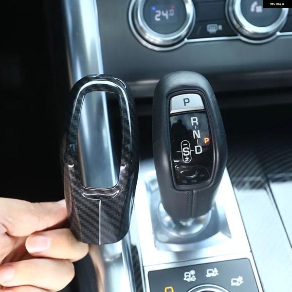 並行輸入品 ジャガー E PACE 2018-2019 ABS マットブラック/ カーボン カー ギア シフト ヘッド カバー トリム ステッカー カー5色