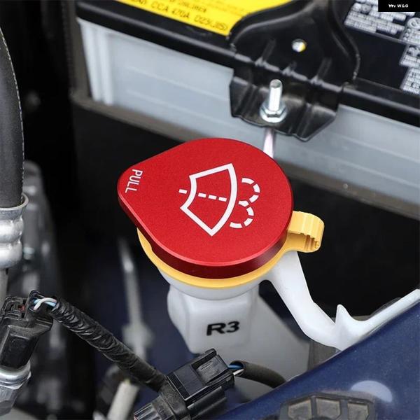 並行輸入品 スバル WRX 2021 - 23 2024 レッド エンジン オイル カバー トリム カー