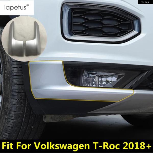 並行輸入品 フォルクスワーゲン T-ROC 2018 - 2020 フロント バンパー フォグランプ アイブロウ コーナーガード プロテクション カバー トリム