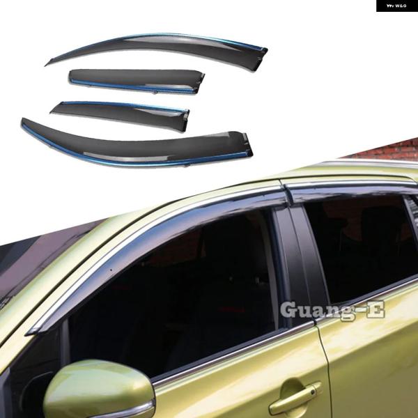 並行輸入品 スズキ S-CROSS SCROSS SX4 2014 - 16 カー カバー ウィンドウガラス ウィンドバイザー レイン/サンガード ベント フレ