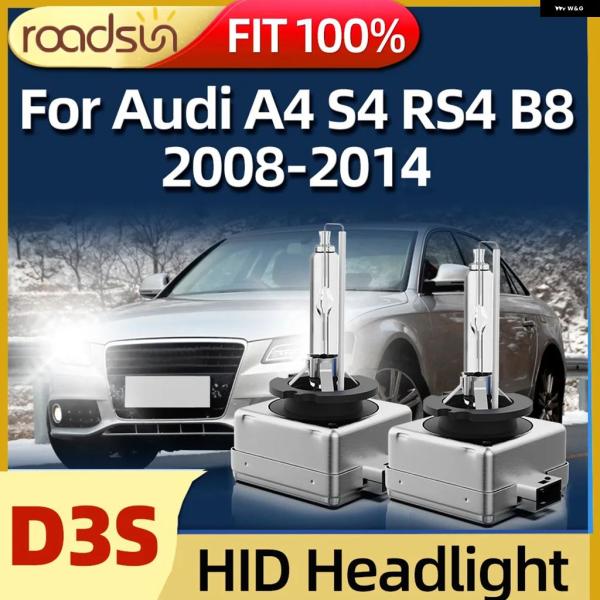 並行輸入品 アウディ ロードサン HID バルブ キセノン ヘッドライト D3S ヘッドランプ ライト 6000K A4 S4 RS4 B8 2008 - 11