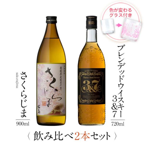 父の日 ウイスキー 飲み比べ セット ギフト グラス 付き さくらじま