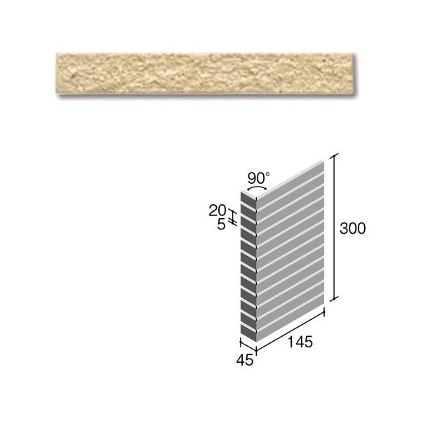 ニッタイ工業株式会社 外装壁タイル フレーバー（接着剤張り工法） FL203/2ASM ボーダー曲り（ユニット）