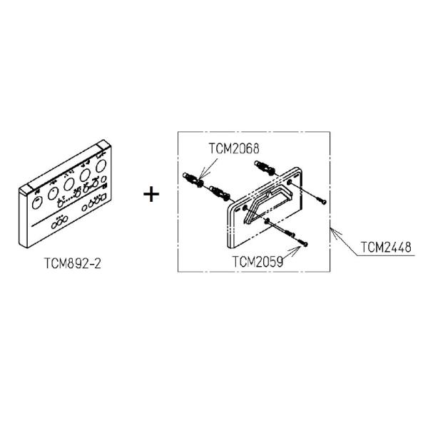 TOTO TCM892-2+TCM2448 ウォシュレットリモコン＋ハンガ組品セット