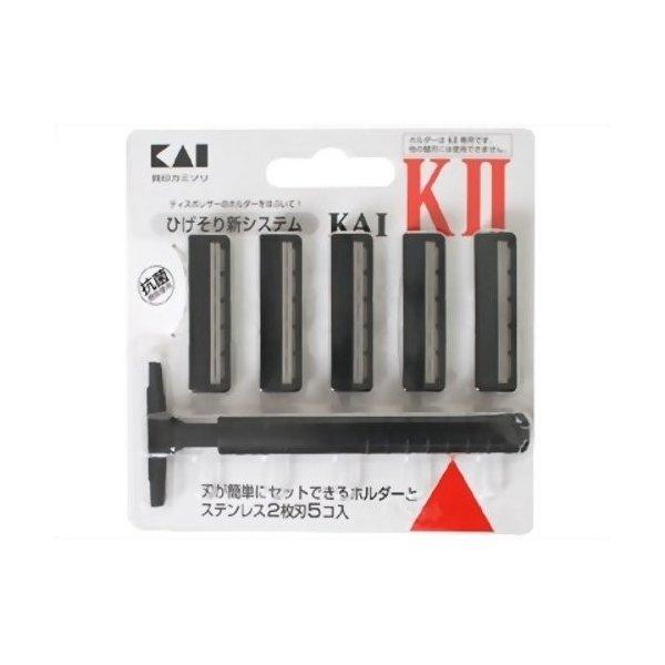 商品名：K-2 ひげそり用カミソリ ホルダー 替刃5コ付JANコード：4901331003301発売元、製造元、輸入元又は販売元：貝印原産国：日本区分：化粧品商品番号：101-61003広告文責：アットライフ株式会社TEL 050-3196...