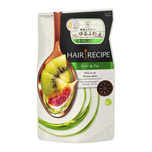 他サイト： (あわせ買い1999円以上で送料お得)ヘアレシピ キウイ エンパワーボリュームレシピ シャンプー つめかえ用 330mlの商品画像