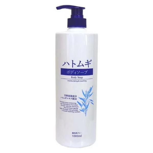 (あわせ買い1999円以上で送料お得)熊野油脂 ハトムギ ボディソープ 1000ml