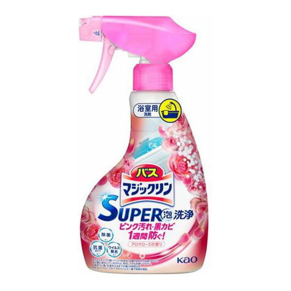 他サイト： (あわせ買い1999円以上で送料お得)花王 バスマジックリン SUPER泡洗浄 アロマローズの香り 本体 350mLの商品画像