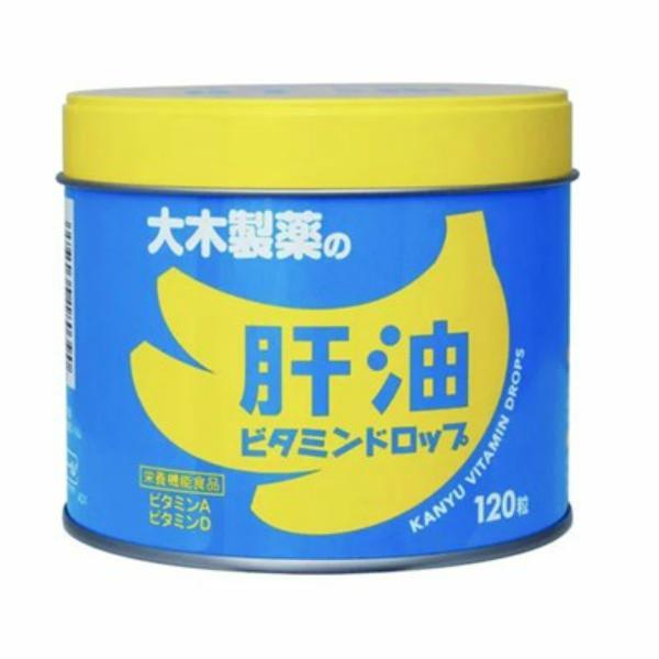 (あわせ買い1999円以上で送料お得)大木製薬 肝油 ビタミンドロップ 120粒入